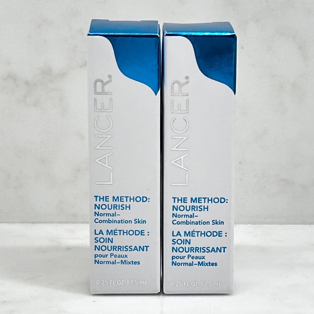 2x Lancer The Method: Nourish Normal/Combo Skin Minis - Total 0.50 fl oz/15 ml